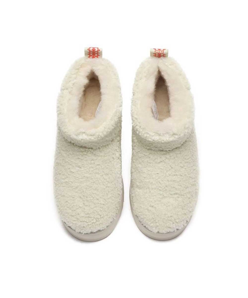 Bottes à plateforme ultra en laine bouclée pour femme - Ma boutique