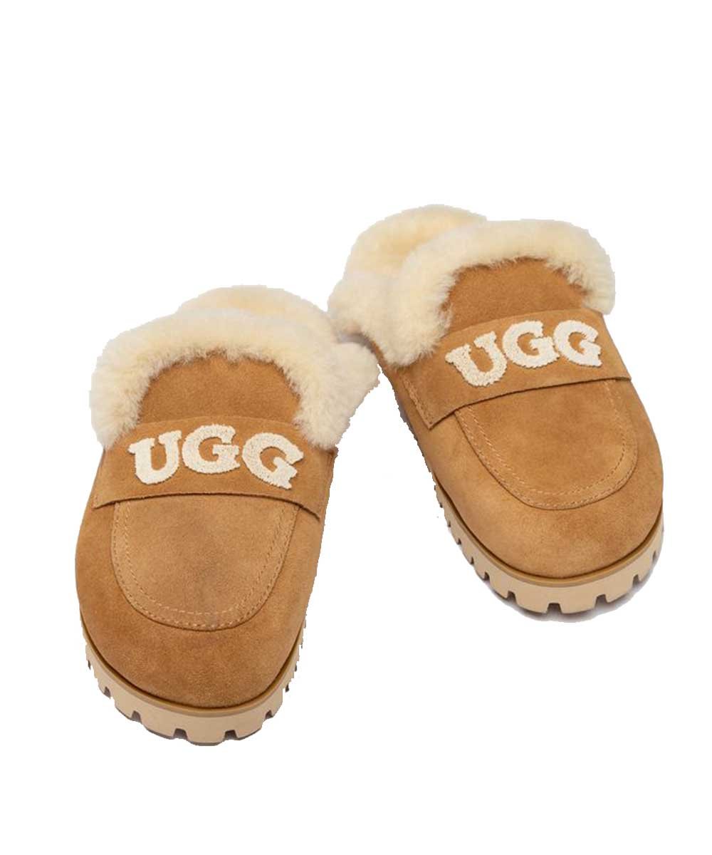 Chaussons UGG Violet Knit Logo pour femmes - Ma boutique