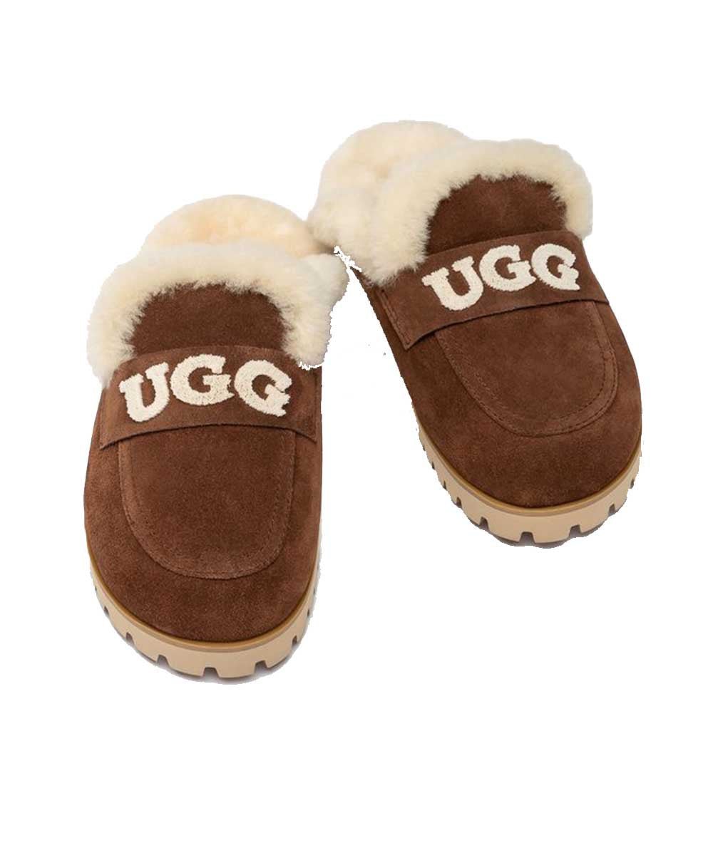 Chaussons UGG Violet Knit Logo pour femmes - Ma boutique