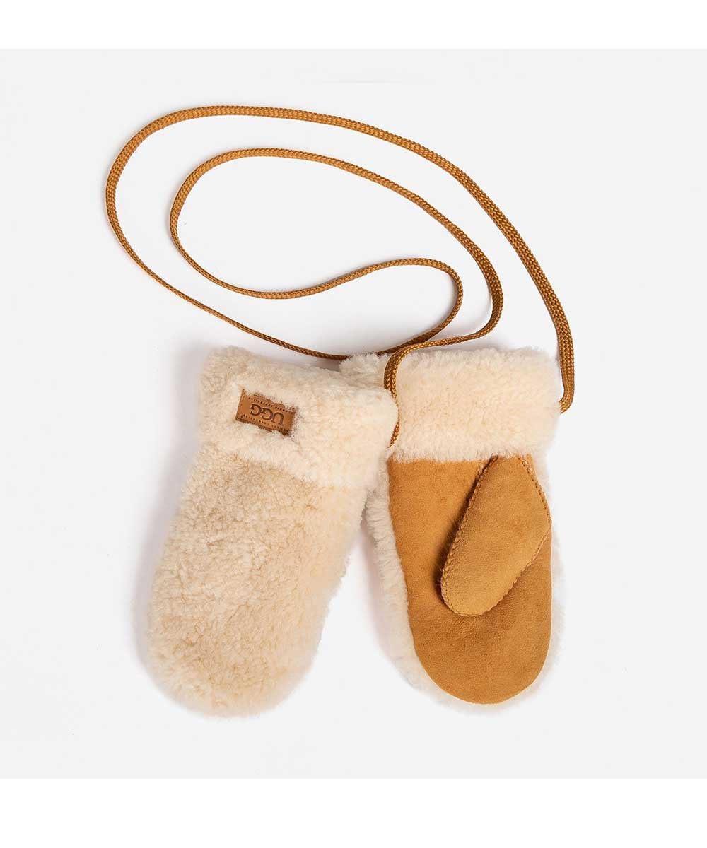 Moufles en laine bouclée UGG pour enfants - Ma boutique