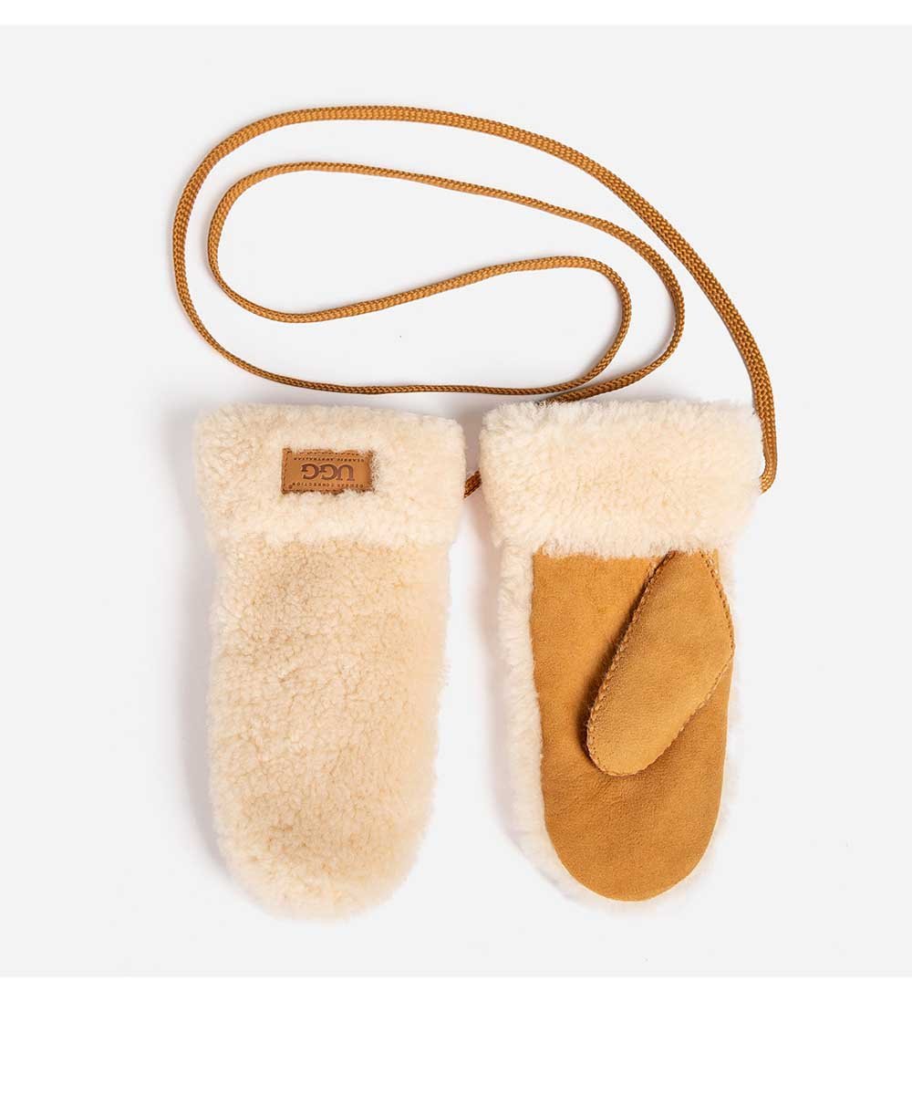 Moufles en laine bouclée UGG pour enfants - Ma boutique